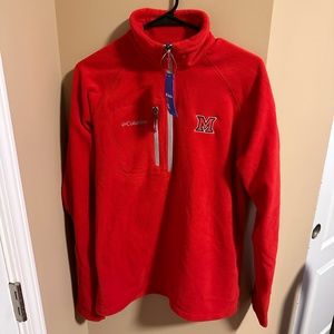 Miami University Columbia Fast Trek III Half Zip Fleece